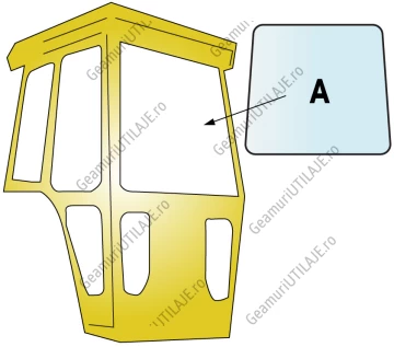 Geam utilaj Ford / Parbriz utilaj Ford WORLDWIDE Q CAB & TW10-20-30