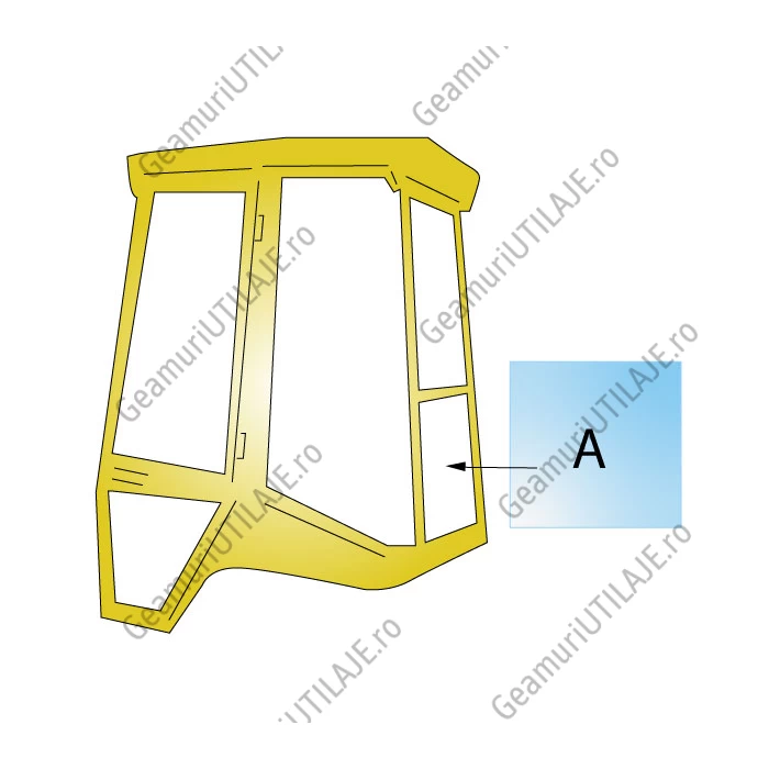 Equipment JCB window / windscreen equipment JCB 2CX