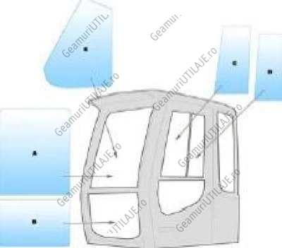 Equipment window / windscreen equipment Liebherr C SERIES