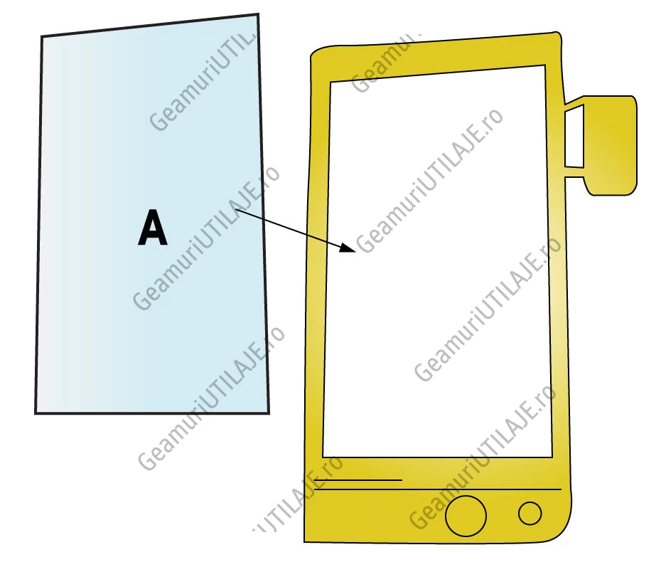 Geam utilaj/ Parbriz utilaj Poclain  61 - 75 - 90B - 120B - 125 - 175- 220 - 350B - 1770C - 688 - 888 - 1088